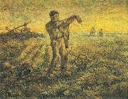 Vincent Van Gogh The End of the Day oil painting reproduction